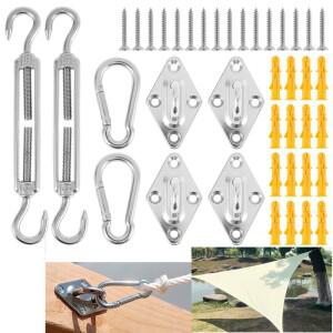 천막 부착워터 세트 M5 캠핑 태양 쉐이드 돛 그워터 고정 캐노피 후크  304 스테인레스 스틸 야외 정원 하