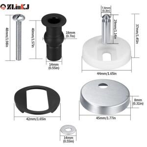 2피스 변기 경첩 상단 고정 팩 장착 교체 릴리스 욕실 가구 액세서리 용 고속 나사