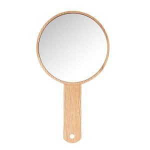 손잡이가 있는 티프로 핸드헬드 미러, HD 미러 나무 프레임, 살롱 미용사 일반 레트로 스타일, 전문 이발사를 위한 미용실 메이크업 핸드