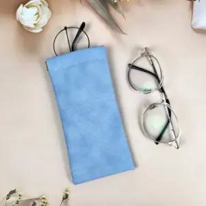 가죽 안경통 블루 휴대용 안경케이스 안경보관함 선글 (WFK92RG)