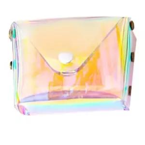 고품질 PVC 홀로그램 파우치 미니백 소품 화장품 9.5x7cm (WFK9FFX)