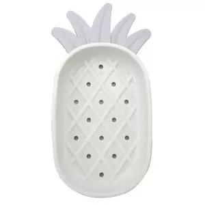 비누 받침대 물빠짐 파인애플 트레이 욕실 주방 소품 (WFK9F5Q)