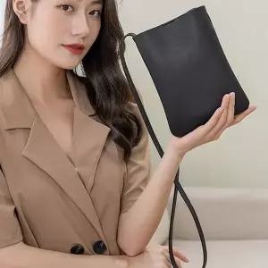 심플 슬링백 가죽 핸드폰 가방 미니백 크로스백 (WFK9FHL)