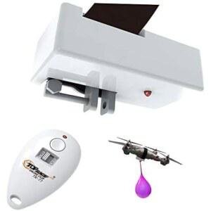 [포르르] 최고의 레이스 드론 클립 원격 제어 물체 발사기 - 드롭 릴리스 장치, 대부분의 드론과 dji에 적합하며 최대 2파운드, 300피트 거리 가능