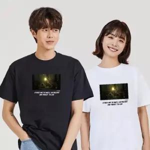 키밍 맨투맨 후드티 판타지 아이 사슴 흰반팔티코디 WAE05A8