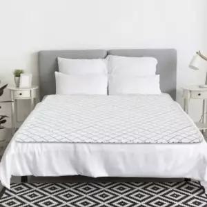 일월 블로썸 카본매트 스노우화이트 더블 140x180 전기 장판 매트 요 온열 방석 거실 카페트 담요 발열 캠핑 수면 발온 침대 이블 열기