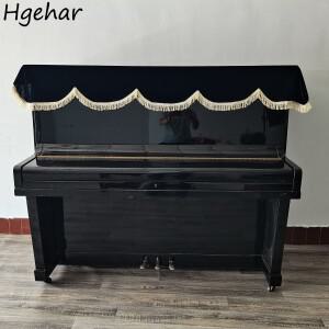 흠집 방지 피아노 커버 테두리형 골드 벨벳 클래식 홈  업라이트