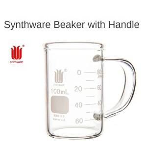 손잡이가 달린  체중계 비커 실험실 유리