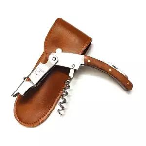 오프너 휴대용 고급와인오프너 코르크 와인 따개 가죽케이스 포함 (WFK9GRW)