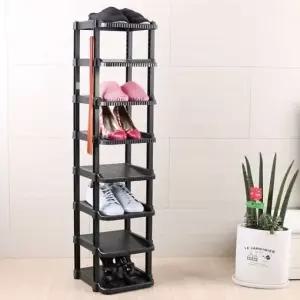 좁은현관신발정리대 간이신발장 아파트 좁은현관 틈새 신발수납대 8켤레 (WFKA294)