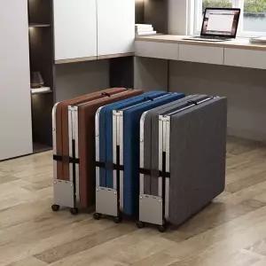 접이식 휴대용 베드 1인용 싱글 매트 폴딩 침대 사무실 캠핑