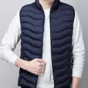 경량 아우터 남성 누빔조끼 따뜻 윈터 조끼 작업 (WFK9Z6Q)