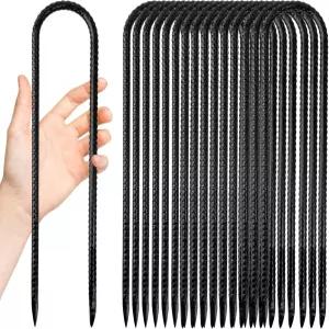 Anothera 16 팩 트램펄린 스테이킹 앵커 하이 윈드 12 인치 텐트 헤비 듀티 아연 도금 강판 키트