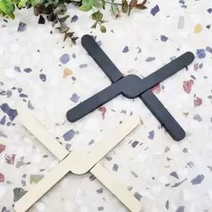 접이식 실리콘 받침대 블랙냄비 매트 미끄럼방지 주방용 (WFKA815)