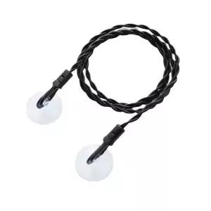 휴대용 빨래줄 캠핑용 흡착식 검정 와이어 여행 빨래 정리줄 (WFKA86U)