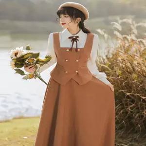 복고풍 컨셉사진 경성의복의상 롱원피스 경성 개화기의상