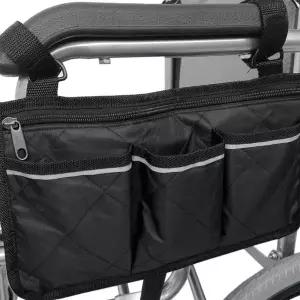 고품질 의자 보행기 팔걸이 사이드 포켓 보조가방 다용도 주머니 (WFKA0OD)