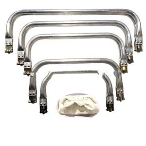 금속 알루미늄 튜브 프레임 가방  동전 지갑 키스 걸쇠 잠금 핸드백 클러치 백 부품  파이프 클램프 핸들