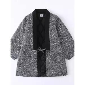 누빔가운 일본 방한 퀼팅 자켓 실내복 패딩 가운 실내 잠옷 보온