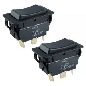 Vaticas 2PCS 3핀 로커 스위치 HY60C 교체 선박용 모터 도구 및 산업 장비에 적합 ON-OFF