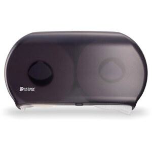 산 자마르 - SJMR4000TBK R4000TBK 트윈 9인치 점보 티슈 디스펜서, 블랙 펄, 12인치 x 19인치 5.3인치