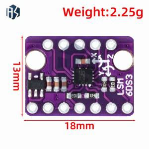 LSM6DS3 6축 센서 3D 온도 내장형 자이로스코프 인터페이스를 IMU SPI 브레이크아웃 가속도계 갖춘 I2C 보드