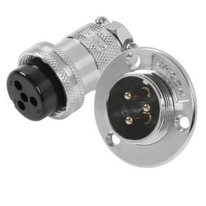 GX25 2 3 4 5 6 7 8 10 12 핀 커넥터 IP67 방수 도로 암 소켓 스레드 커플 링 수 플러그 솔더 용접 케이블