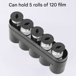 도니식 60mm 필름 용기 보관함 하드 박스 플라스틱 120 5롤 수납  방진 암실 장비 카메라 액세서리