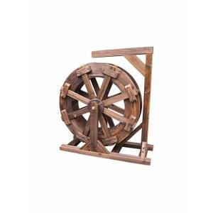 실내 연못 야외 조경 정원 분수대 바퀴직경80cm 풍수 원목