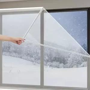 찍찍이 창문 방풍비닐 100X140 방풍막 방풍비닐 외풍차단 창문비닐 문틈바람막이