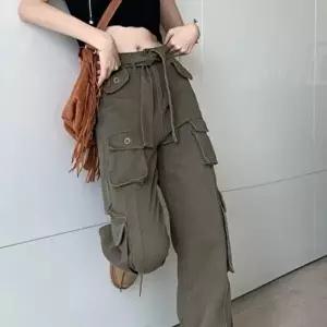 [셀러허브 1]워싱 빈티지 포켓 와이드 카고 팬츠 2color SL-1004609