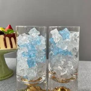 마시피렌체 24k골드 마운틴 유리컵 하이볼잔 맥주컵 유리컵 맥주컵 하이볼 언더락 쥬스컵