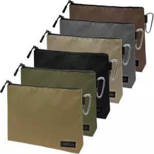 COREFLEX 프리미엄 공구 파우치 지퍼백 소형 가방 다용도 보관 YKK 지퍼가 달린 헤비 듀티 플랫 바텀