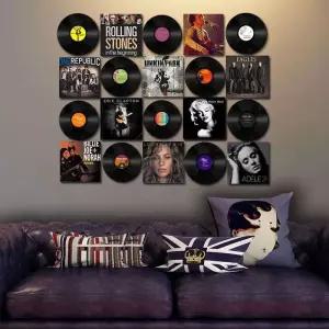 복고 감성 LP판 벽 1개 북유럽 lp판 배경