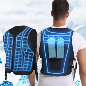 얼음조끼 여름조끼 펠티어 소자 소재 얼음 블랙 쿨링