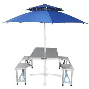 야외접이식 알루미늄 휴대용테이블 파라솔꽂이 캠핑 휴대용