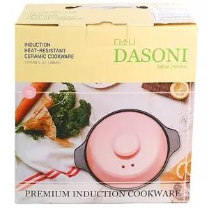 다소니 인덕션용 도자기 내열냄비 핑크