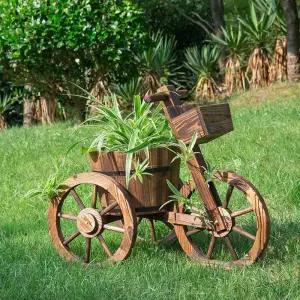 꽃수레 빈티지 정원 조경 마차 테라스 가드닝 화단 꽃마차 엔틱 수레 펜션