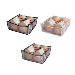 메쉬 브래지어 속옷 서랍 칸칸 수납 정리함 6칸 정리 (WFKAC7X)