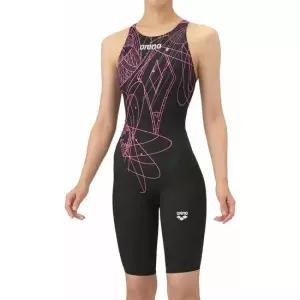 아레나 여자 선수용 반전신 수영복 5부 F165321 여아용