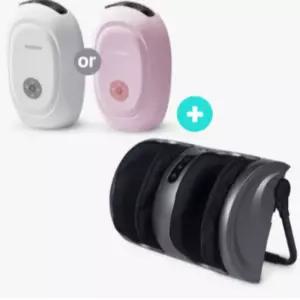 휴플러스 화이트 손 마사지기 + 레그 발 다리 안마기 BNS