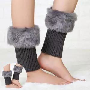 다리토시 겨울 발목 레그 퍼워머 양말 1켤레 보온 니트 토시