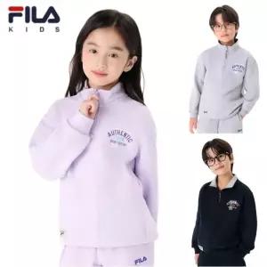 [롯데백화점]휠라 키즈 기모 반집엎 맨투맨/FK2POG4402X