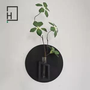 감성 인테리어 액자 빈티지 화분 디자인 꽃병 포인터 홈스테이 검은색 미니 소형멀리즘 벽걸이 장식으로 유