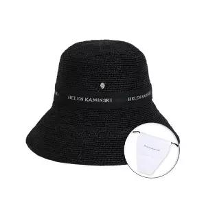 [헬렌카민스키] 25FW 여성 프로방스 로고 10 라피아햇 챠콜 더스트백 포함 HAT51952 CHARCOAL PKG