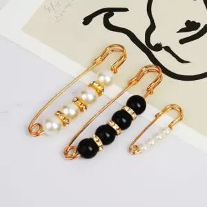 진주 옷핀 바지 허리 수선 의류 포인트 브로치 3P (WFKAIGX)