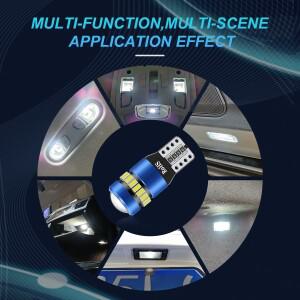 루보식 2PCS T10 W5W LED CANBUS 오류  12V 자동차 측면 인테리어 조명 168 194 3030 SMD for BMW Audi Sup