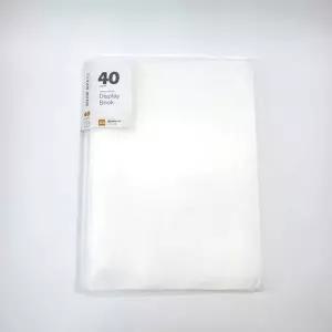 클리어파일 40매 사무실 파일 문서 정리 노트 화이트