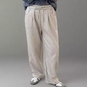 [신세계라이브쇼핑][옷자락] 여성 도톰기모 스트라이프 밴딩 와이드바지