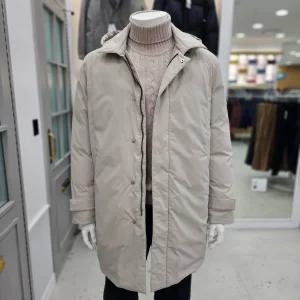 [인디안]코트형 후드 탈부착 프리미엄 구스다운 사파리 점퍼 MUOKA3WA10102_SH